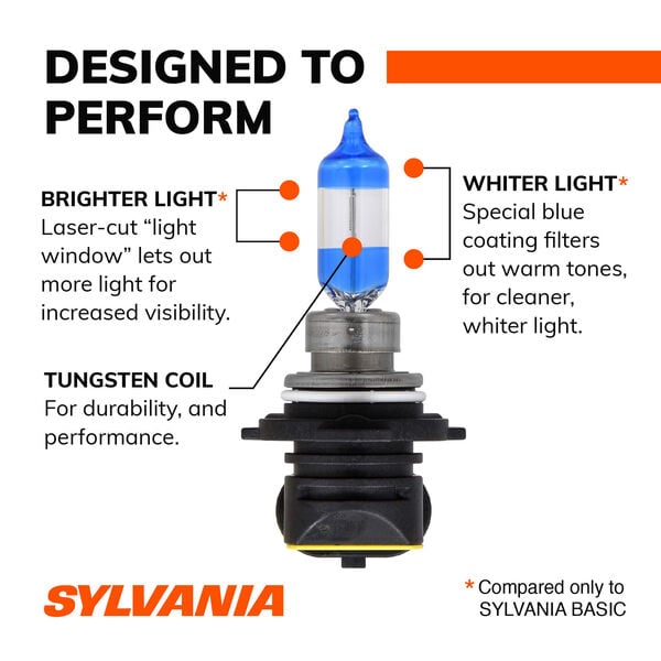 SYLVANIA 9012 SilverStar ULTRA Halogen Headlight Bulb, 2 Pack, , hi-res